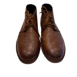 COLE HAAN GLENN Chukka Lace Up Tan Leather Ankle Boots Mens Sz 11.5 EUC
